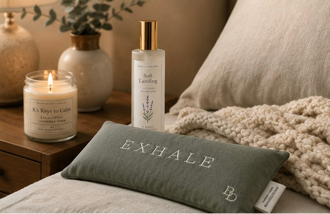 Soft Landing Bundle | Lavender Room Spray + EXHALE Weighted Eye Pillow