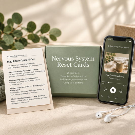 By Design Calm Collection Reset Bundle with Nervous System Reset Cards and Digital Regulation Library