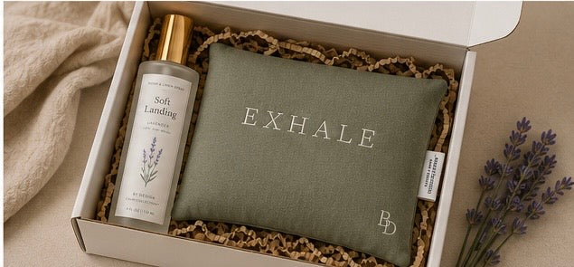 Soft Landing Bundle | Lavender Room Spray + EXHALE Weighted Eye Pillow