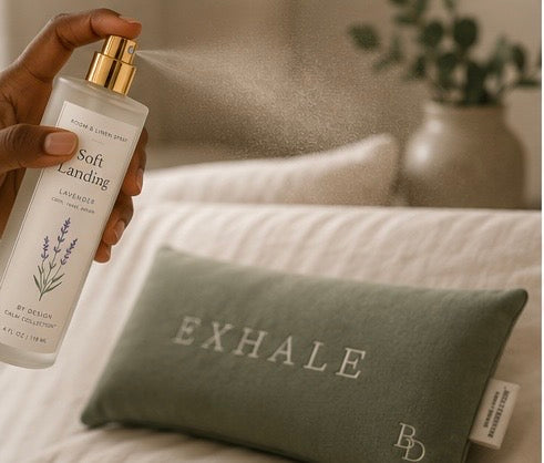 Soft Landing Bundle | Lavender Room Spray + EXHALE Weighted Eye Pillow