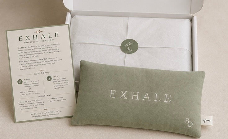 EXHALE™ Weighted Eye Pillow | Warm & Cool Flaxseed Eye Pillow