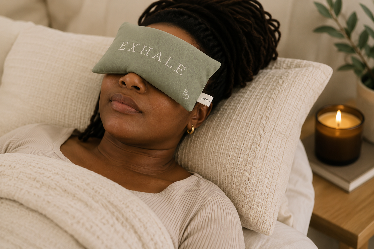 EXHALE™ Weighted Eye Pillow | Warm & Cool Flaxseed Eye Pillow