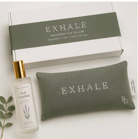 Soft Landing Bundle | Lavender Room Spray + EXHALE Weighted Eye Pillow