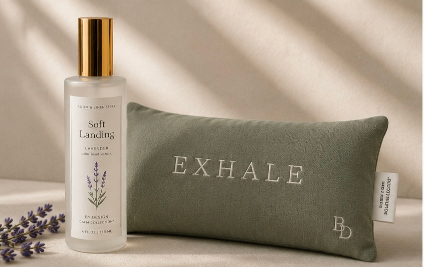 Soft Landing Bundle | Lavender Room Spray + EXHALE Weighted Eye Pillow