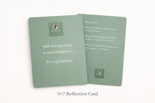 Self-Compassion Reflection Card (5×7)