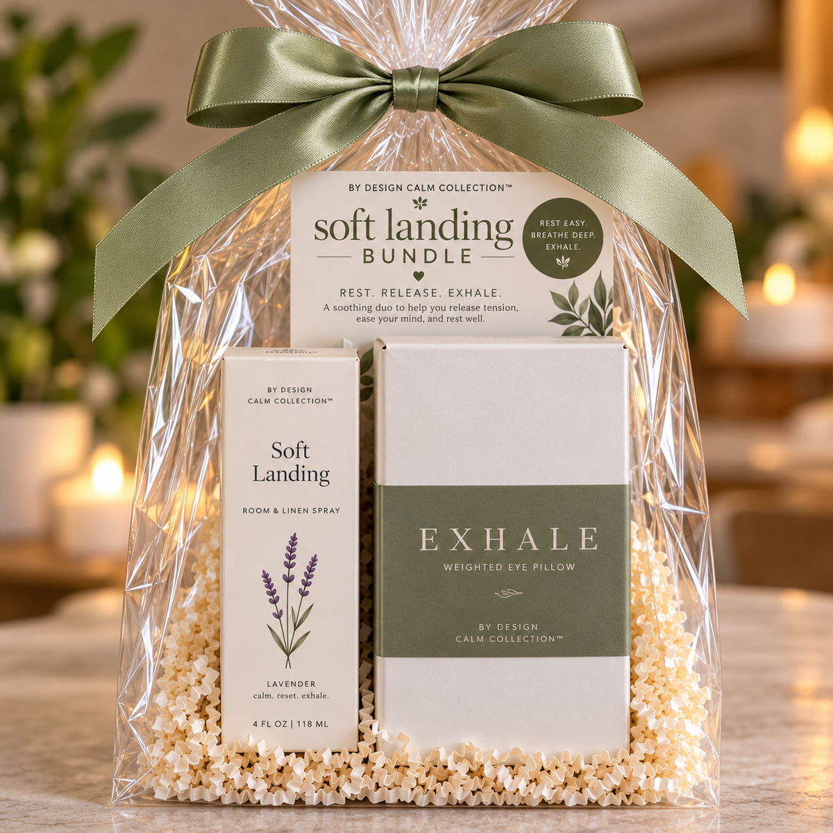 By Design Calm Collection Soft Landing Bundle displayed in ready-to-gift packaging