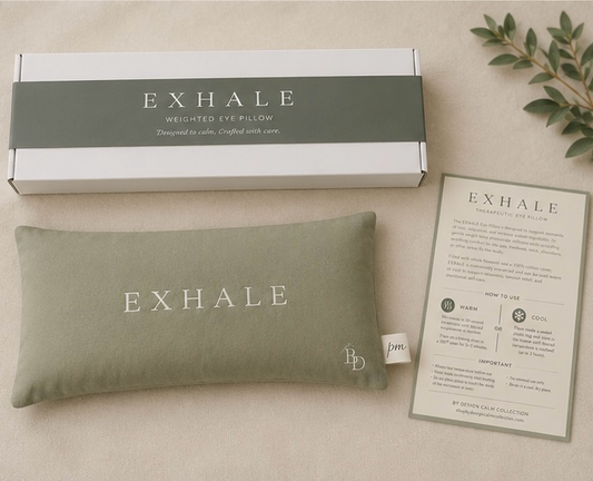 EXHALE™ Weighted Eye Pillow | Warm & Cool Flaxseed Eye Pillow