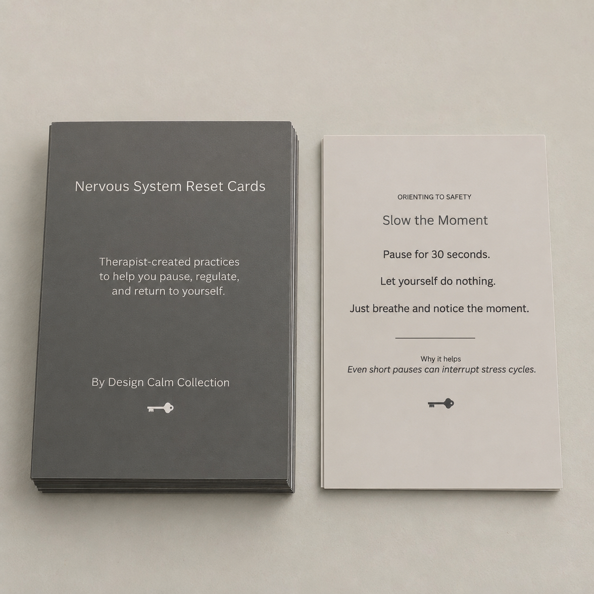 Reset Cards deck shown with How to Use guide card