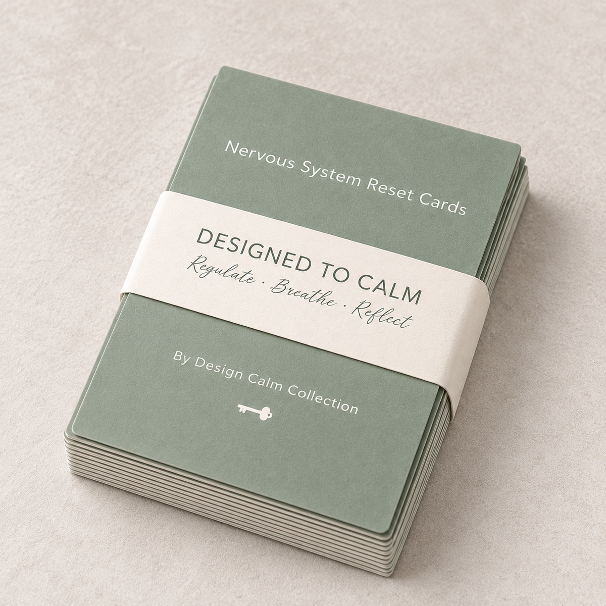 Nervous System Reset Cards deck included in the By Design Calm Collection Reset Bundle