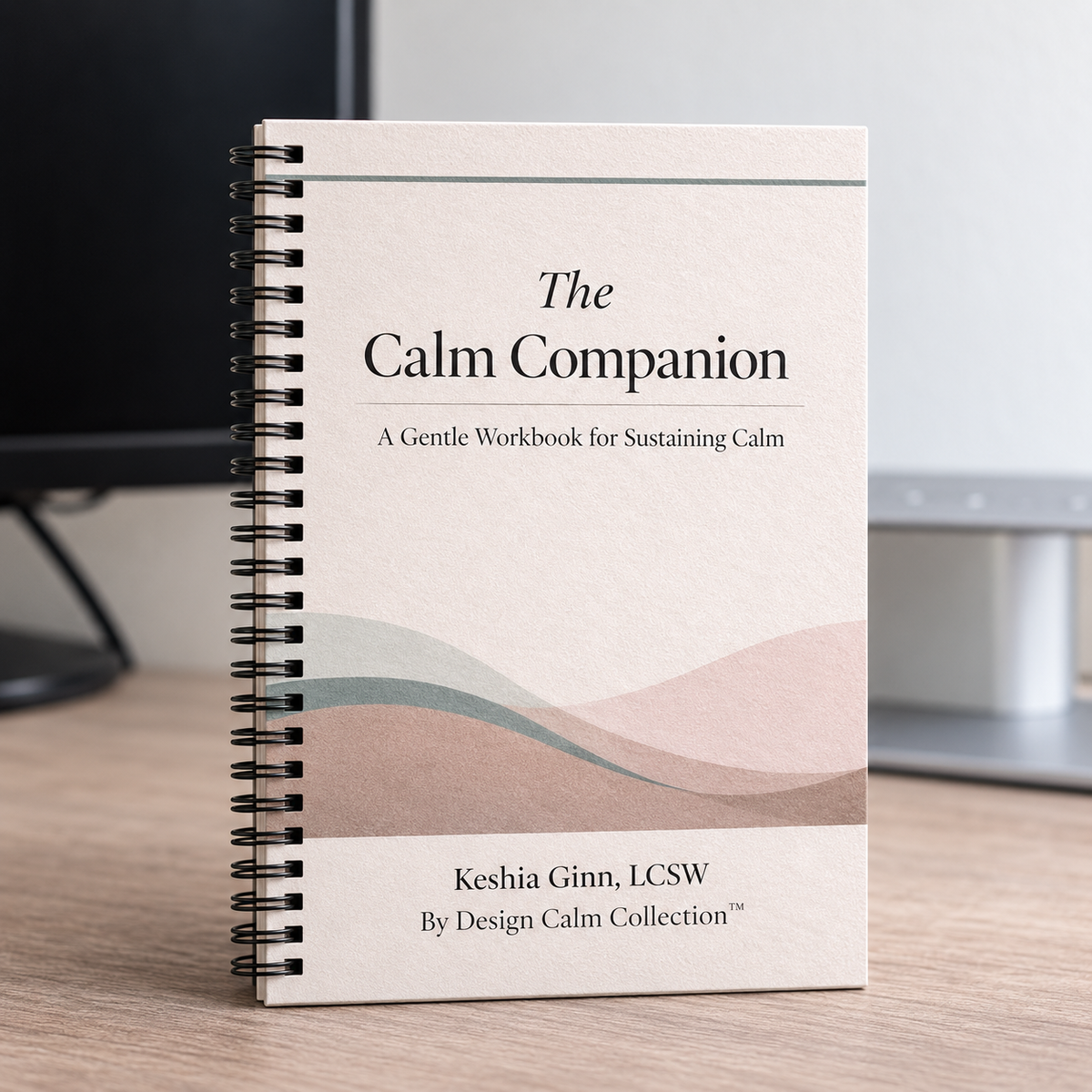 By Design Calm Collection Calm Companion Workbook displayed upright.